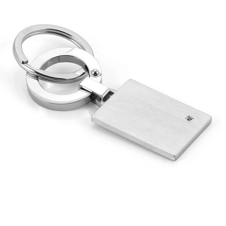 STRONG keychain ed, steel, diamonds,SATIN BLACK Diamond 028307/00