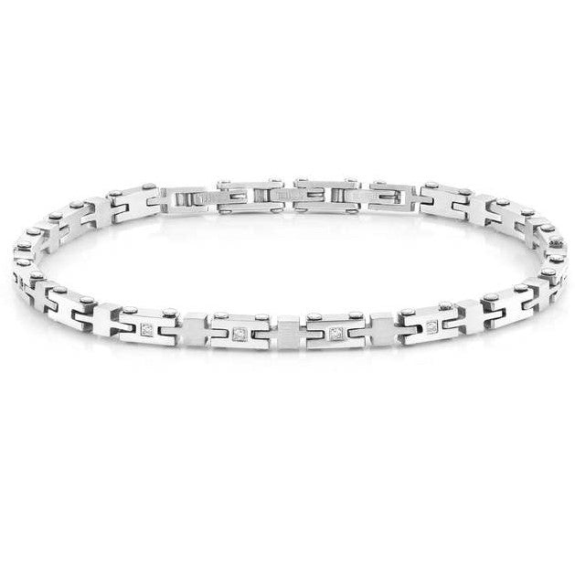 STRONG bracelet ed. 8 diamonds Steel 028316/001