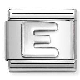 330113/05 Classic LETTER E S/steel. 925 silver