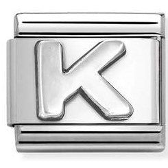 330113/11 Classic LETTER K S/steel. 925 silver