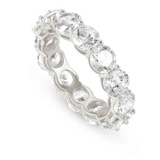 CHIC & CHARM JOYFUL ed. ring in 925 silver ,cz (LARGE) Silver Size 11