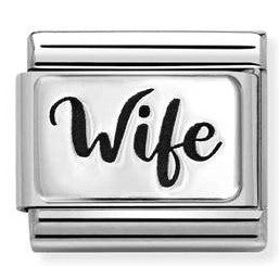 330111/44 Classic PLATES steel and 925 silver Wife