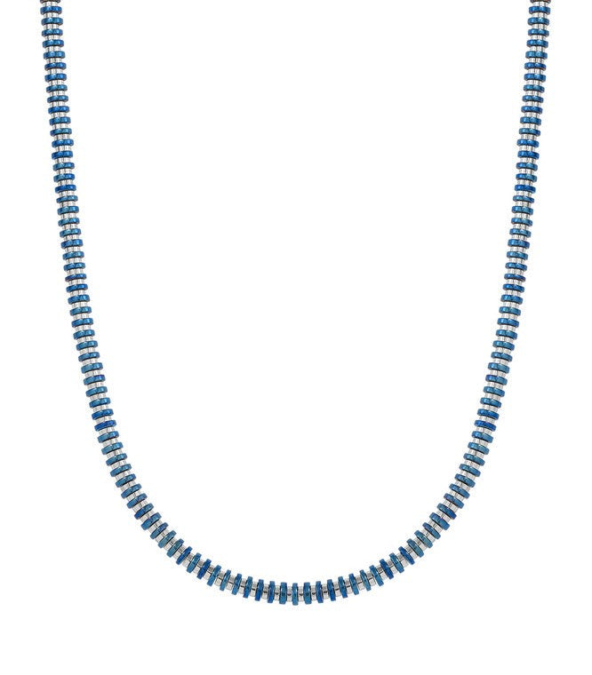 BEYOND Necklace series ed. HYPER steel WASHERS Blue