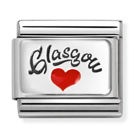 330209/40 Silver Glasgow & Red Heart