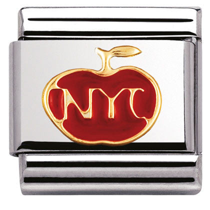 030243/19 Classic S/steel ,enamel, bonded yellow gold The big Apple NY (America)