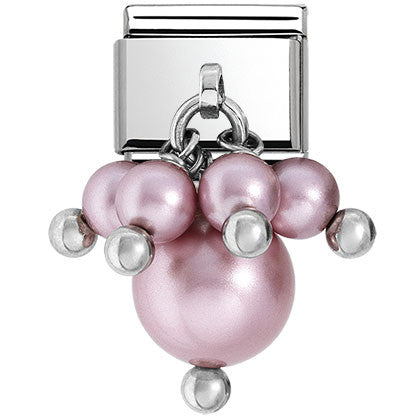 030609/04 Classic links S/Steel PEARL PINK