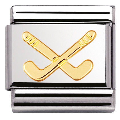 030106/07 Classic S/Steel,bonded yellow gold Hockey clubs