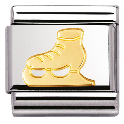 030106/01 Classic S/Steel, bonded yellow gold Ice skate