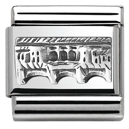 330105/13 Classic MONUMENTS RELIEF, silver 925 Ponte Vecchio (Italy)