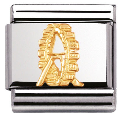 030127/01 Classic RELIEF AUSTRIA SYMBOLS S/Steel,bonded yellow gold Vienna Giant ferris wheel
