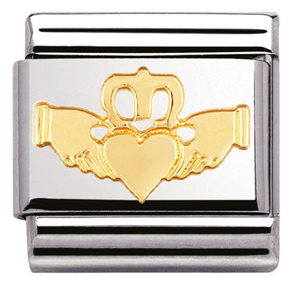030119/05 Classic CELTIC. S/Steel,bonded yellow gold Cladding