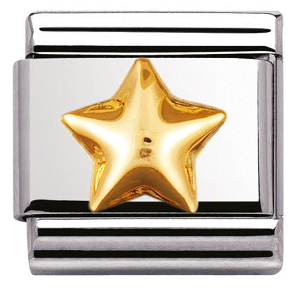 030110/12 Classic S/Steel,Bonded Yellow Raised star