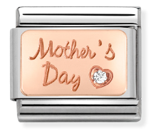 430316/01 Classic 9ct Rose Gold Happy Mothers Day
