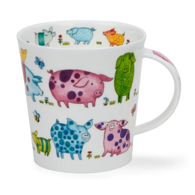 Dunoon Cairngorm Bright Bunch Pigs Mug