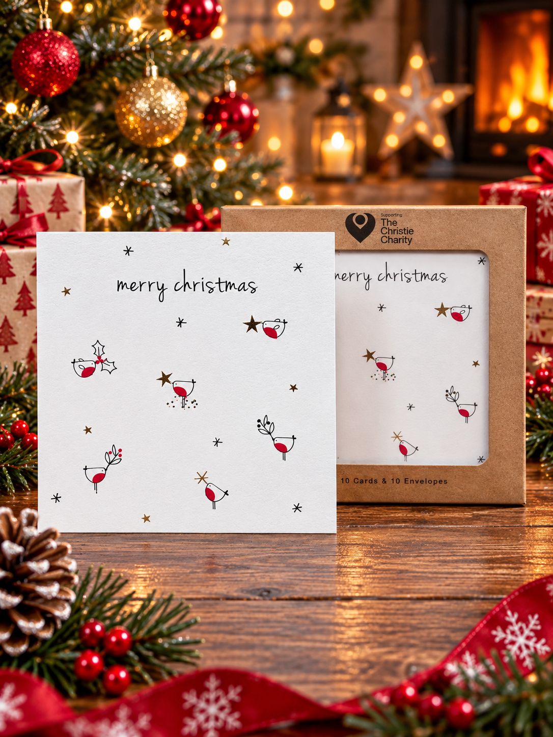 Belly Button Charity Pack of 10 Robins