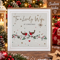 Belly Button To A Lovely Wife At Christmas Card
