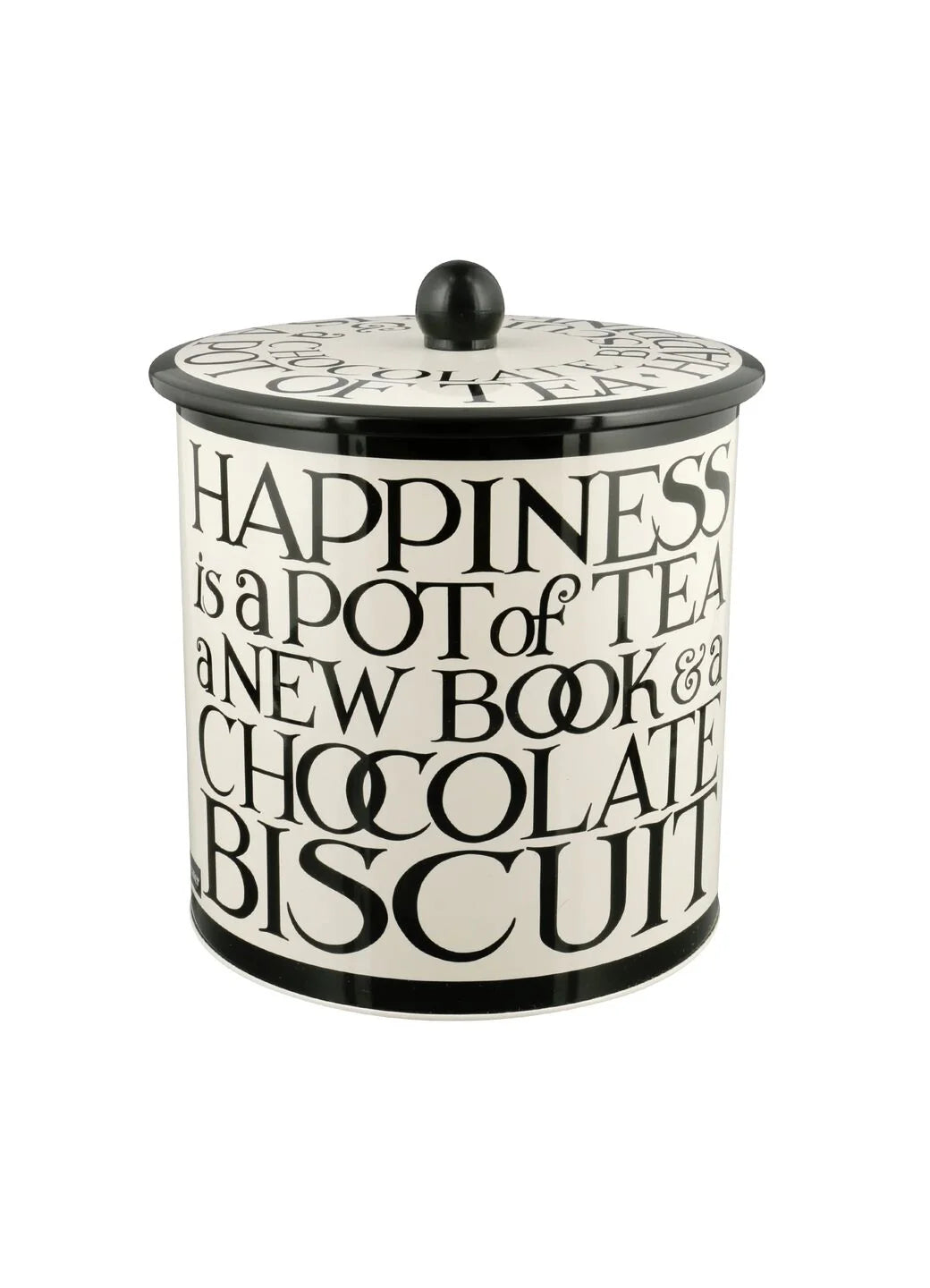 Emma Bridgewater Biscuit Barrel Black Toast