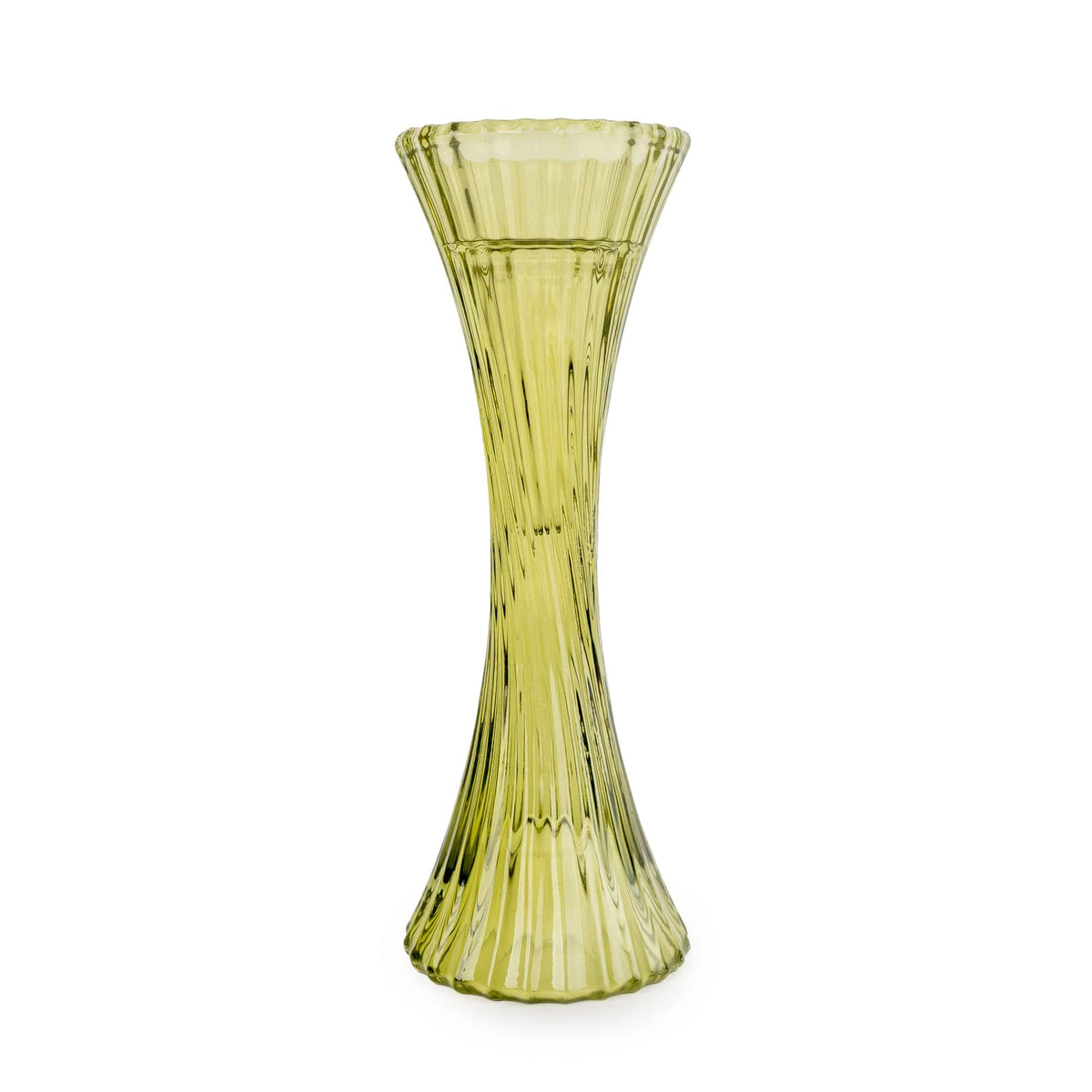 2-Way Glass Candle Stick Tealight Holder Green