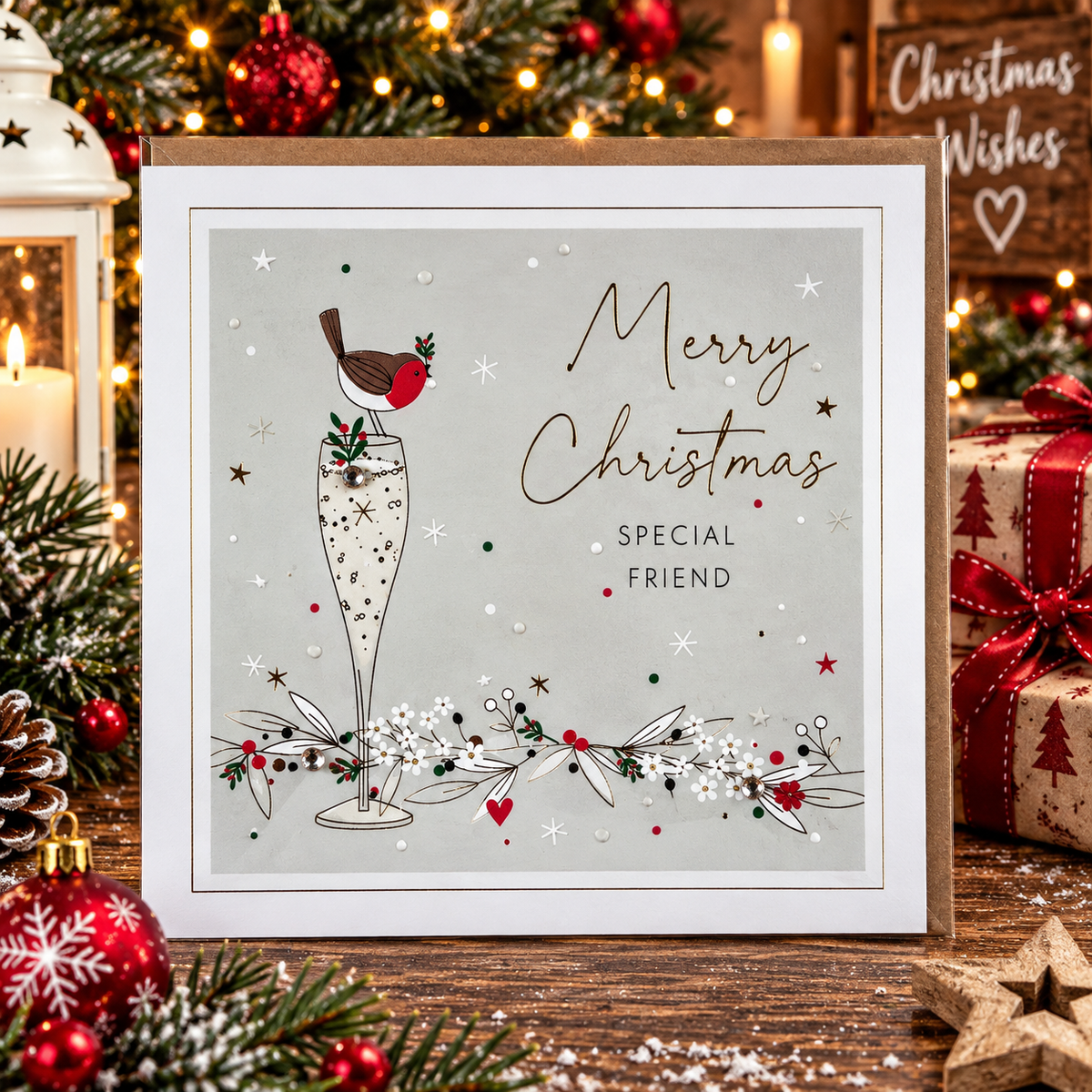 Belly Button Merry Christmas Special Friend Card