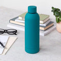 Rubber Coated Steel Bottle 500ml Petrol Blue