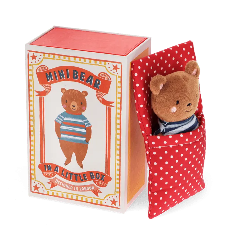 Mini Bear In A Little Box  Soft Toy