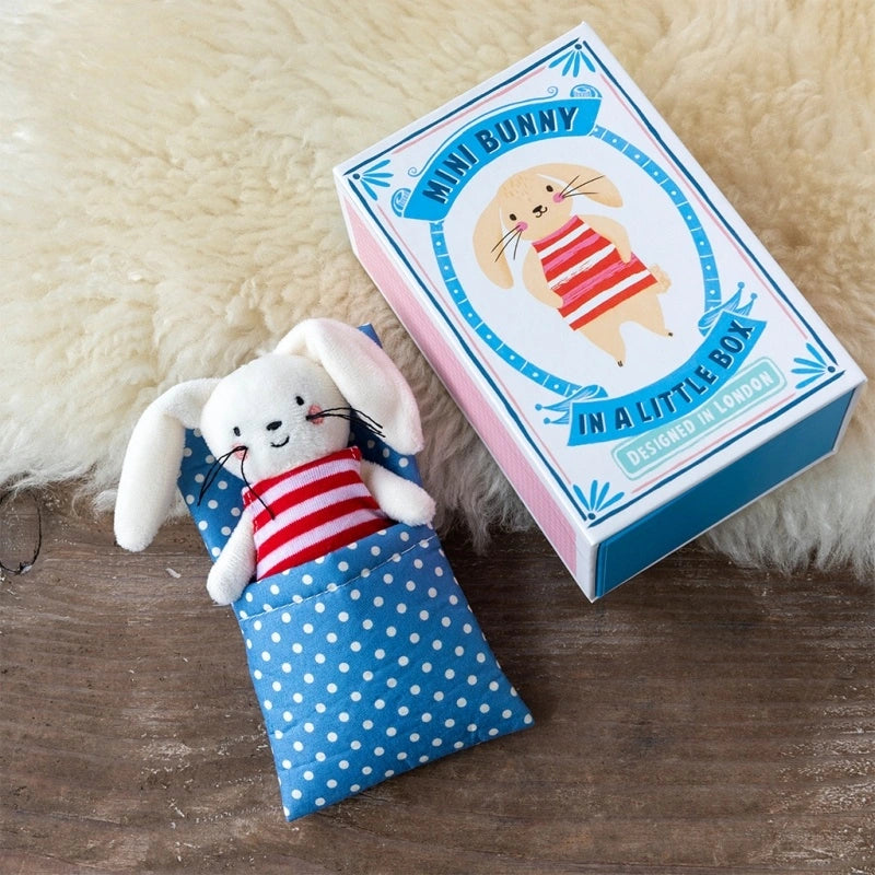 Mini Bunny In A Little Box Soft Toy