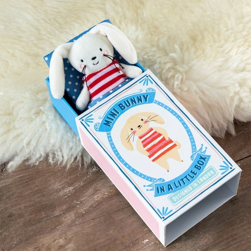 Mini Bunny In A Little Box Soft Toy
