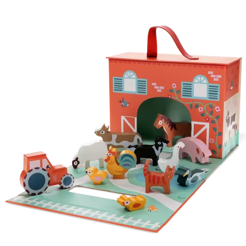 Wooden Farm Playset