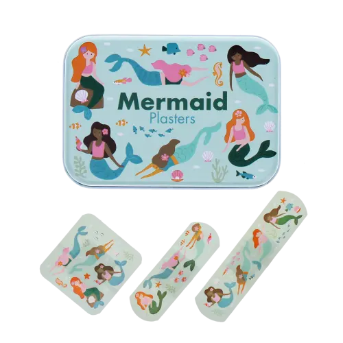 Children's Plasters In A Tin Mermaid 30 Pcs
