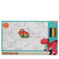 Large Colouring Poster With Pencils Baby Dinos
