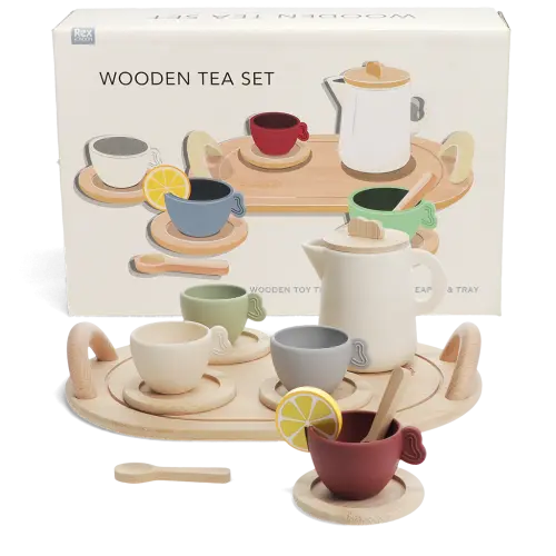 Wooden Toy Tea Playset