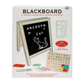 Tabletop Blackboard And Whiteboard Easel Set