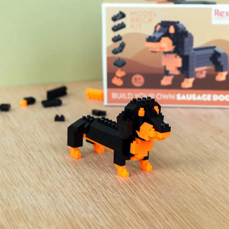 Build Your Own Dog Model Brick Kit Sausage Dog