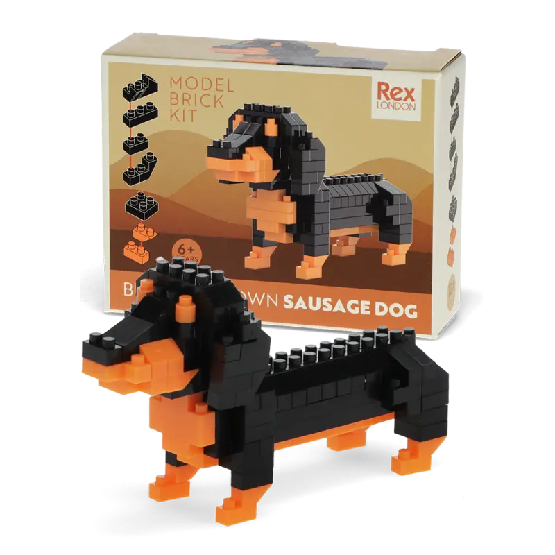 Build Your Own Dog Model Brick Kit Sausage Dog