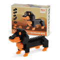 Build Your Own Dog Model Brick Kit Sausage Dog