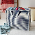 Jumbo Storage Bag Nautical Stripes