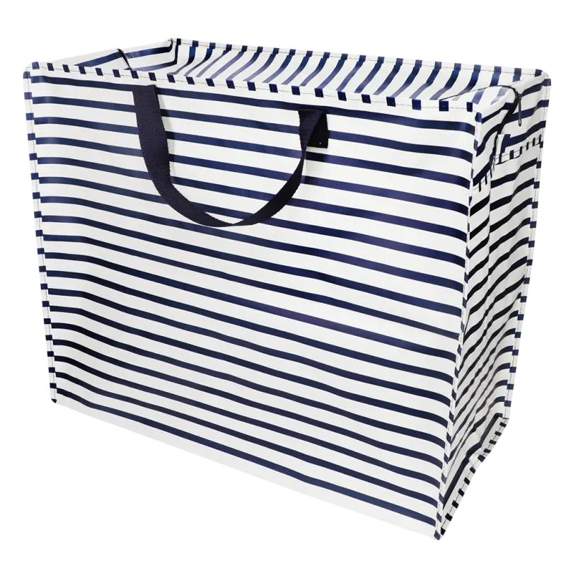 Jumbo Storage Bag Nautical Stripes