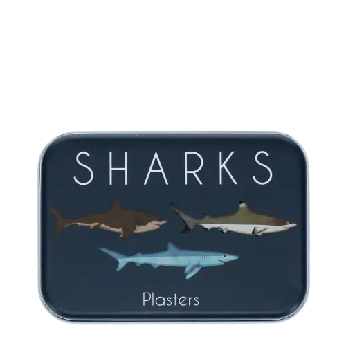 Children's Plasters In A Tin Sharks 30 Pcs