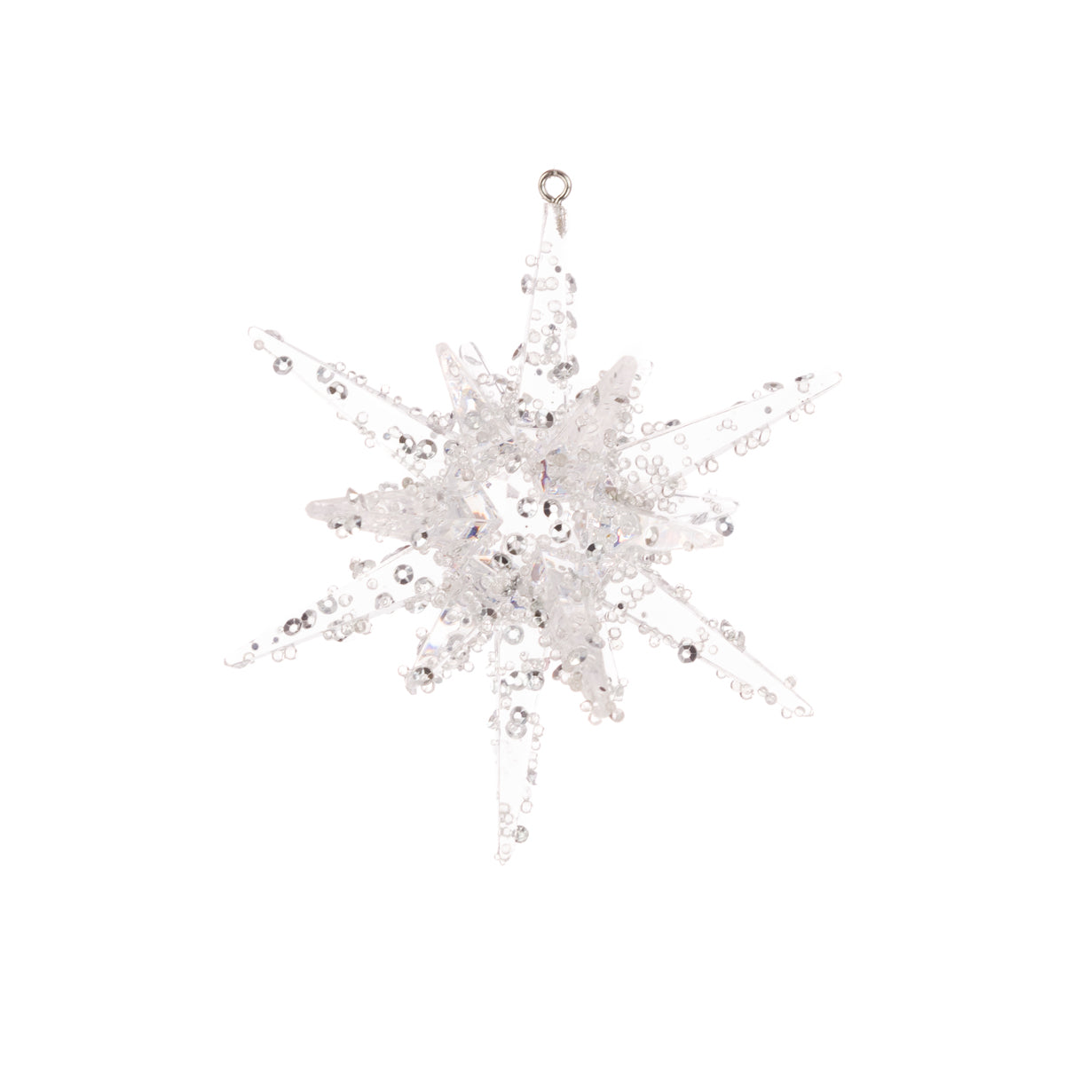 3D Star With Beading Christmas Tree Decoration
