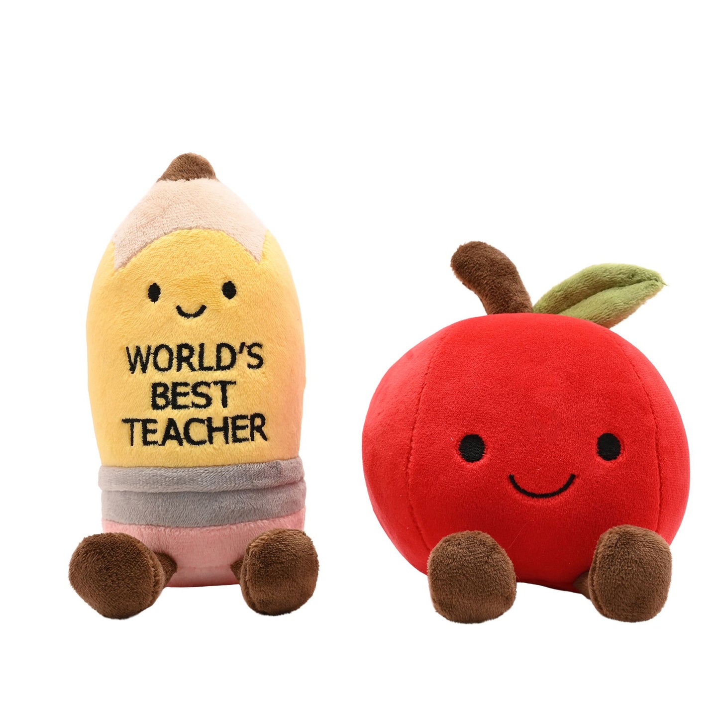 School Years Teacher Plush Toys Pencil or Apple