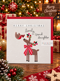Belly Button Merry Christmas Lovely Grand Daughter Card