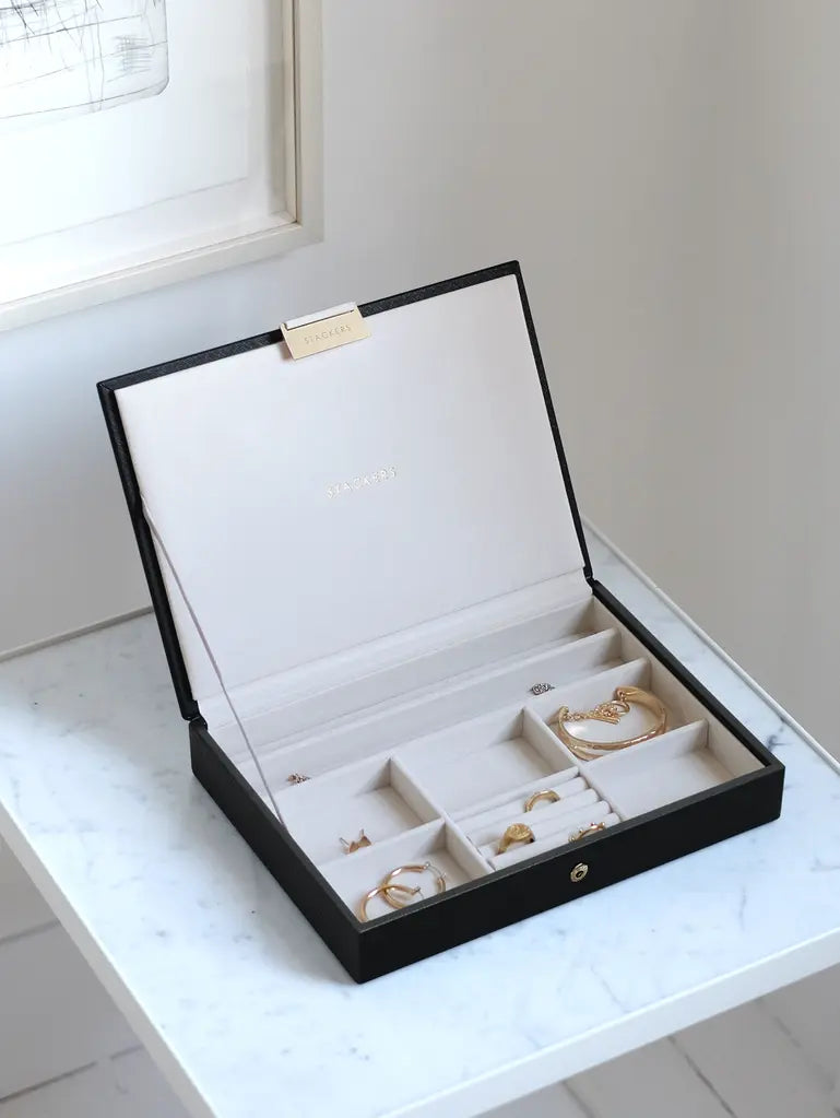 Stackers Black Classic Jewellery Lid