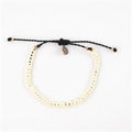 Pineapple Island Beaded Koh Surf Anklet Gold Black
