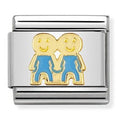 030209/47 Clasic FUN S/steel,enamel & bonded yellow gold Brothers