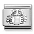 330101/28 Classic OXIDIZED ,st.steel & Sterling silv. Crab