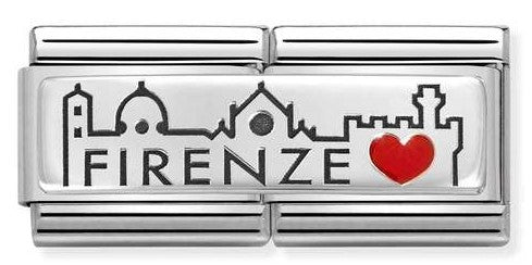 330721/11 Double Classic Symbol, Silver/Steel Firenze