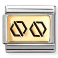 030166/59 Classic PLATES (IC) in steel and 18k gold Nuts