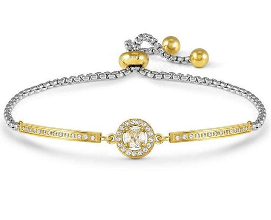 029802/017 ROYALDREAM bracelet, steel & CZ (RICH GOLD) Circle