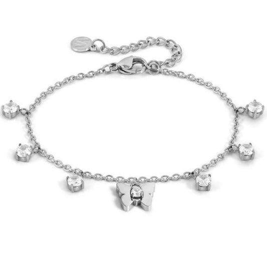 MYSOPHIE bracelet, steel & CZ butterfly