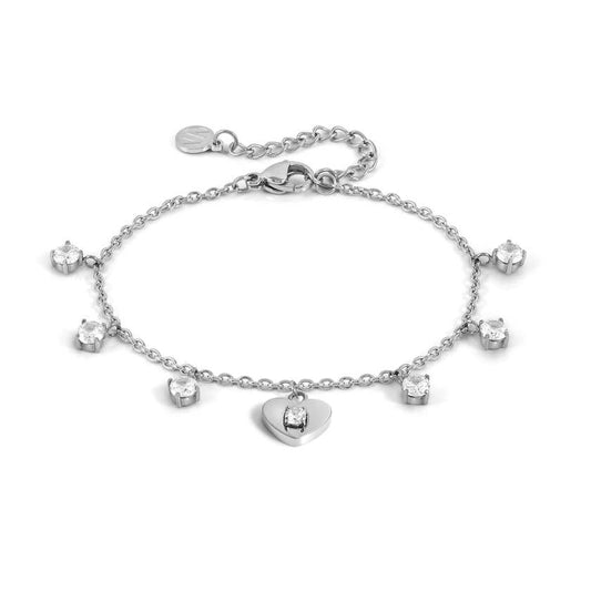 MYSOPHIEbracelet, steel & CZ Heart